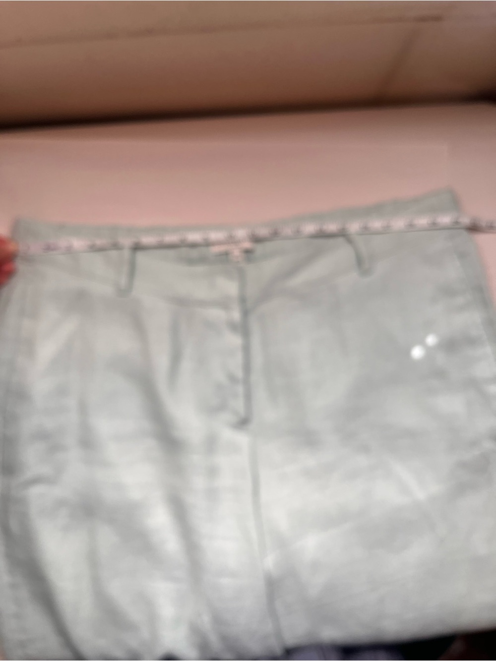 Banana Republic Pale Green Wide-Leg Linen Pants XL - Picture 6 of 8